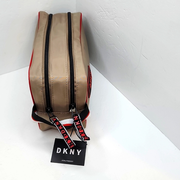 DKNY TOILETRY TRAVEL BAG, TOFFEE - Picture 3 of 12